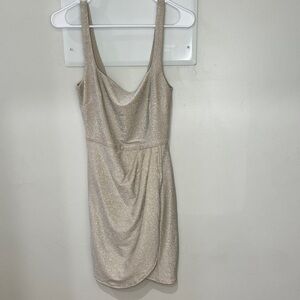 Miami Shimmering Cream Mini Dress